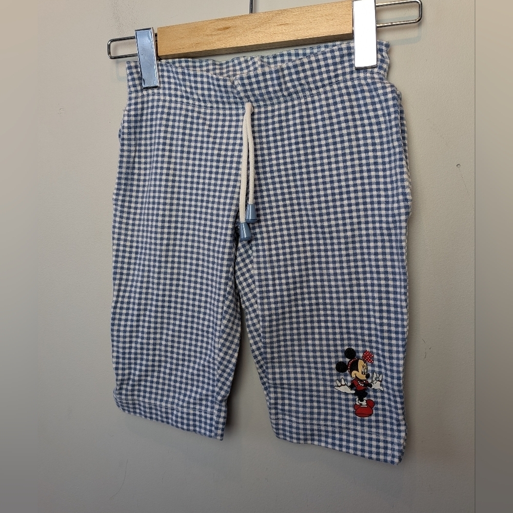VINTAGE DISNEY Kid Pants Minnie Mouse Size 2 Blue And White